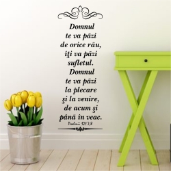 Sticker mare perete, Te va pazi...